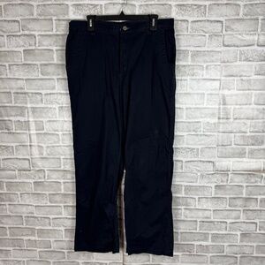 Mountain Khakis Solid Black Cotton Hiking Original Mountain Pants Mens 36 x 32